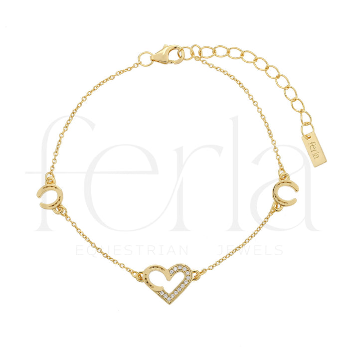 BRACCIALE FERRO ZIRCONI GOLD